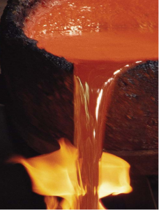 pouring crucible